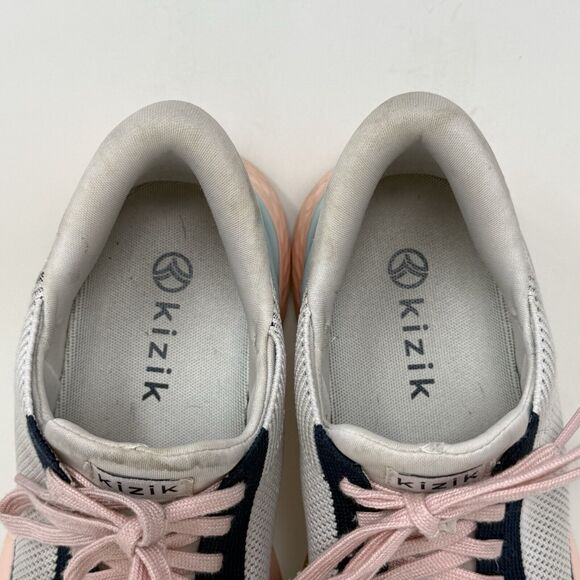 Kizik Athens Bahama Womens 6.5 White Pink Knit Slip On Handsfree Shoes - Picture 10 of 16